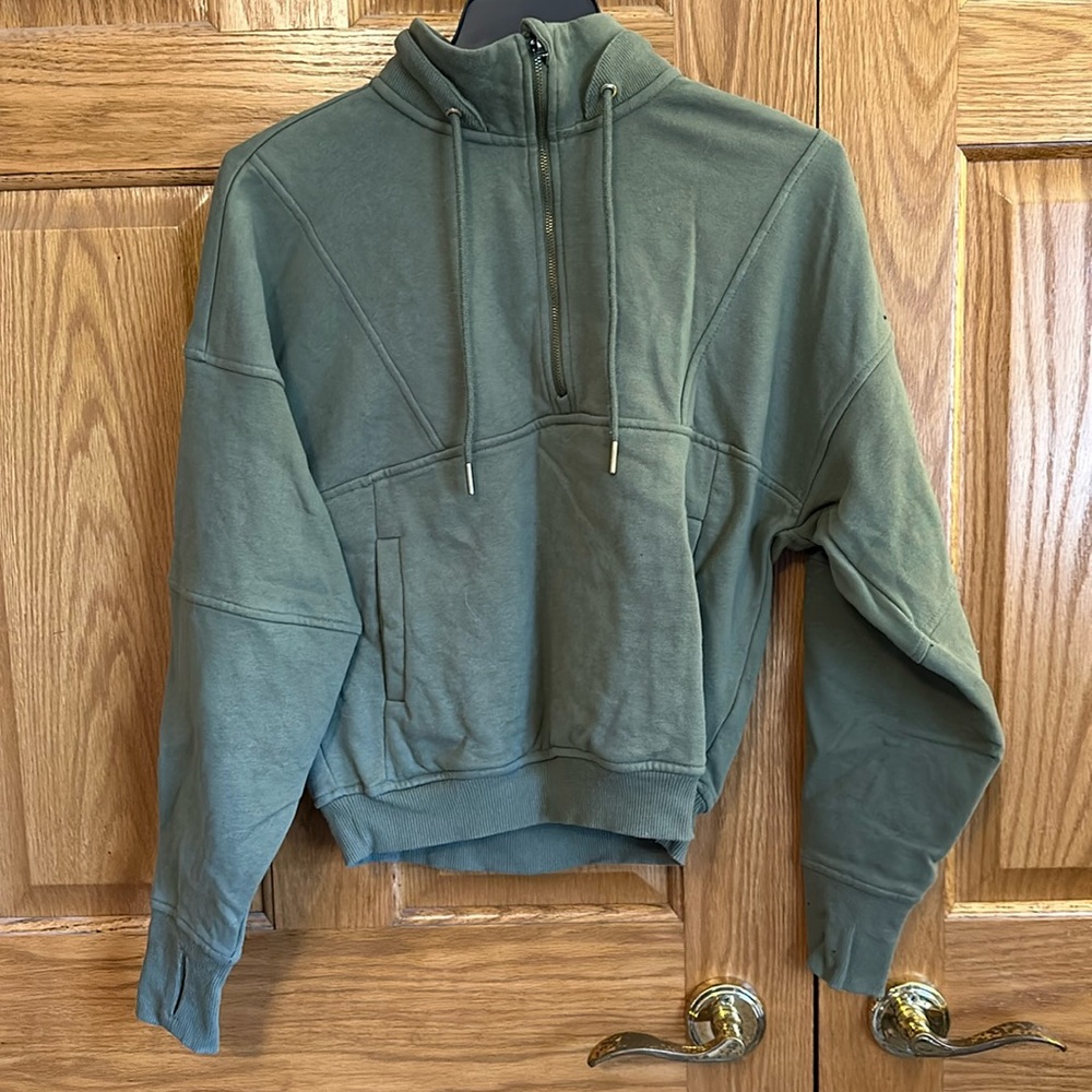 Green hoodie
